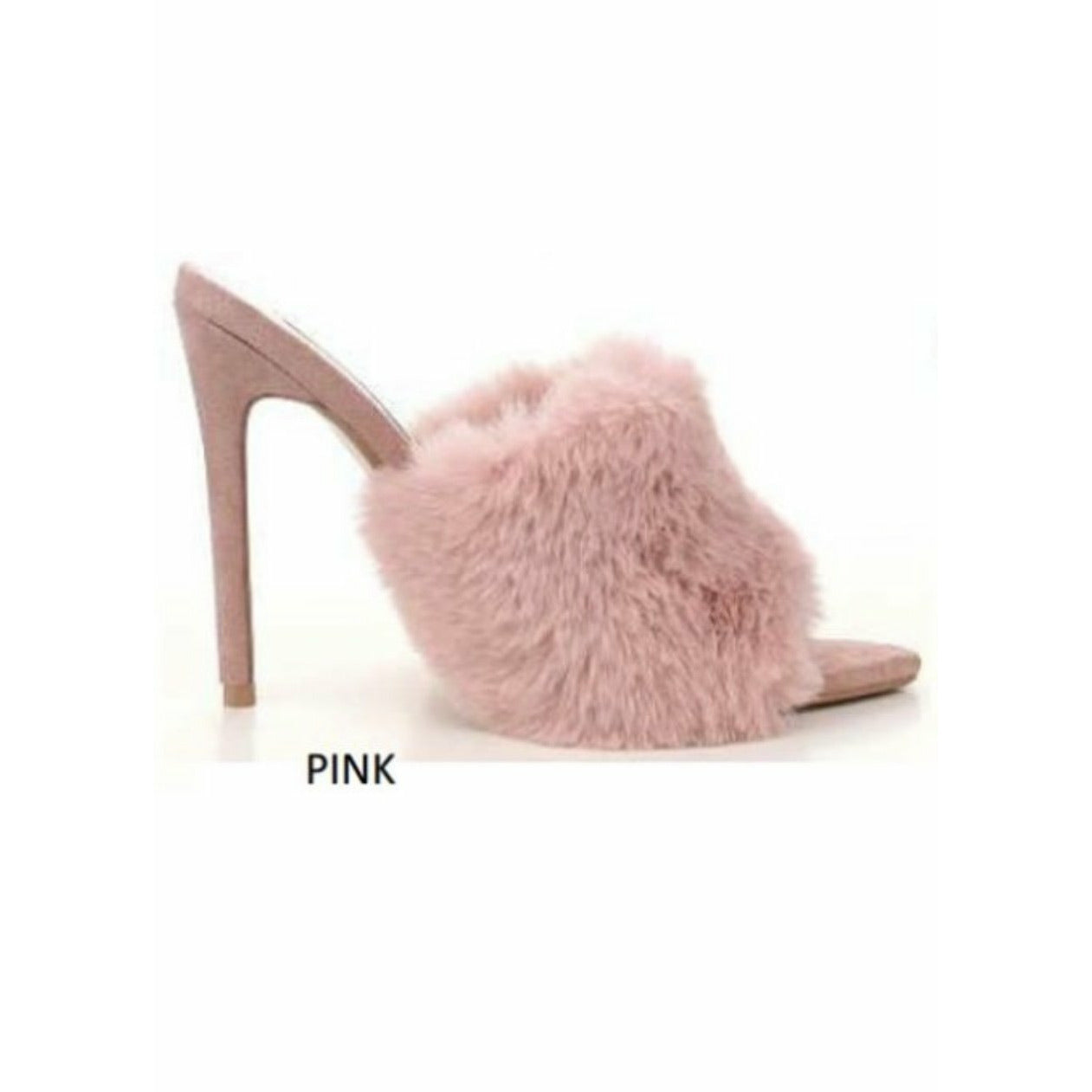PINK FUR SLIPPER WAS $89.99 NOW $39.99