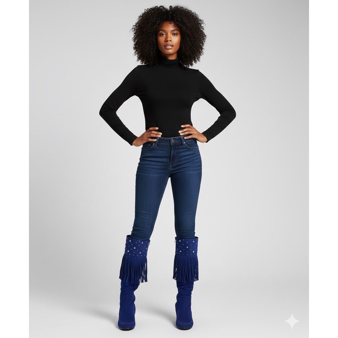 BLUE FRINGE WEDGE WAS $69.99 NOW $29.99